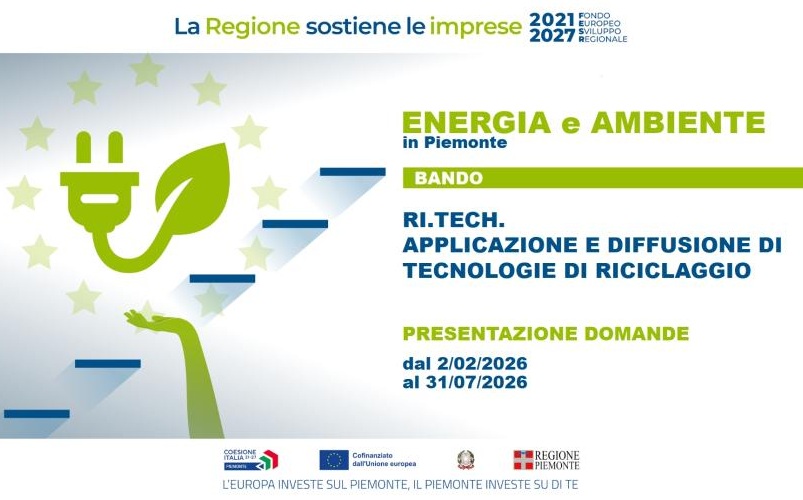 Bando RI.TECH. Applicazione e diffusione di tecnologie di riciclaggio